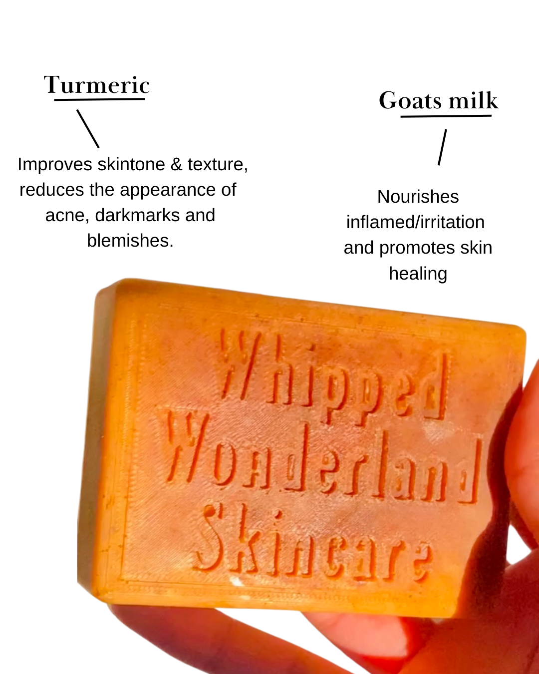 Turmeric Goats milk soap - Cleansing & Moisturizing soap bar for dark spots, acne and fading blemishes
