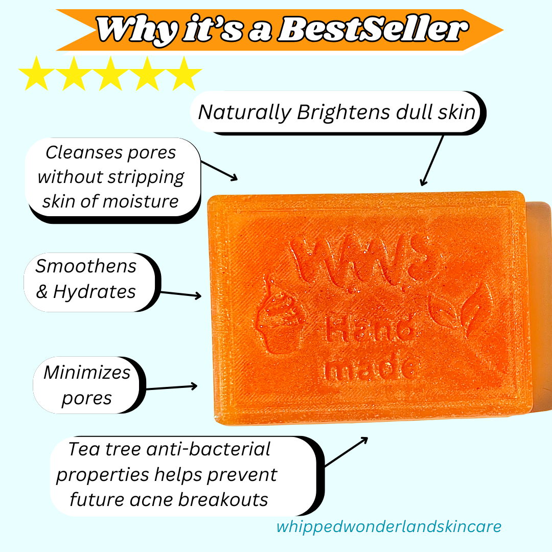 Hello Clear Skin - Turmeric Face soap bar; Hyperpigmentation, Acne, Scarring, Uneven Skin Clearing Soap