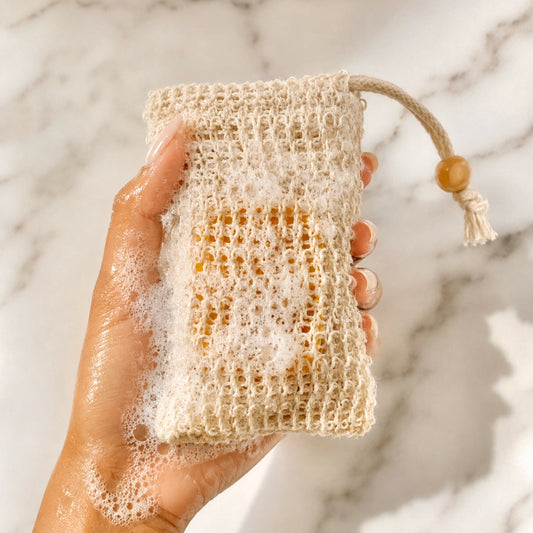 Lathering Soap Saver bag - Soap saver cloth bag