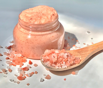 Pink Himalayan Salt Scrub- All-Natural Pink Himalayan Salt Scrub for Radiant, Healthy Skin