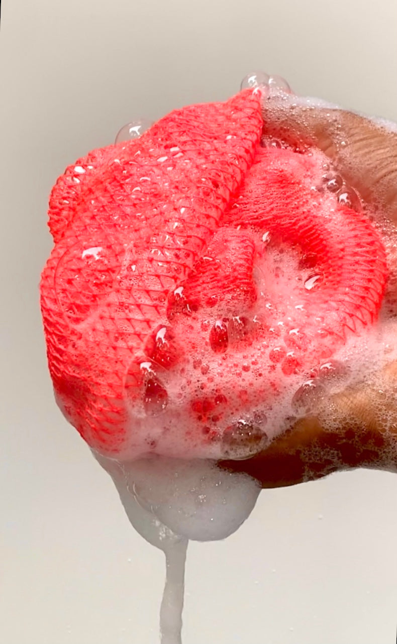AfricanNet Sponge- Scrubber Bath Loofah Exfoliating Net Sponge for Shower, lathering net sponge