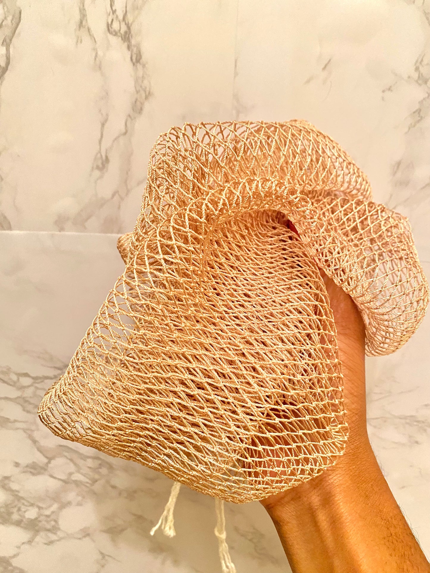 AfricanNet Sponge- Scrubber Bath Loofah Exfoliating Net Sponge for Shower, lathering net sponge