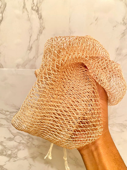 AfricanNet Sponge- Scrubber Bath Loofah Exfoliating Net Sponge for Shower, lathering net sponge