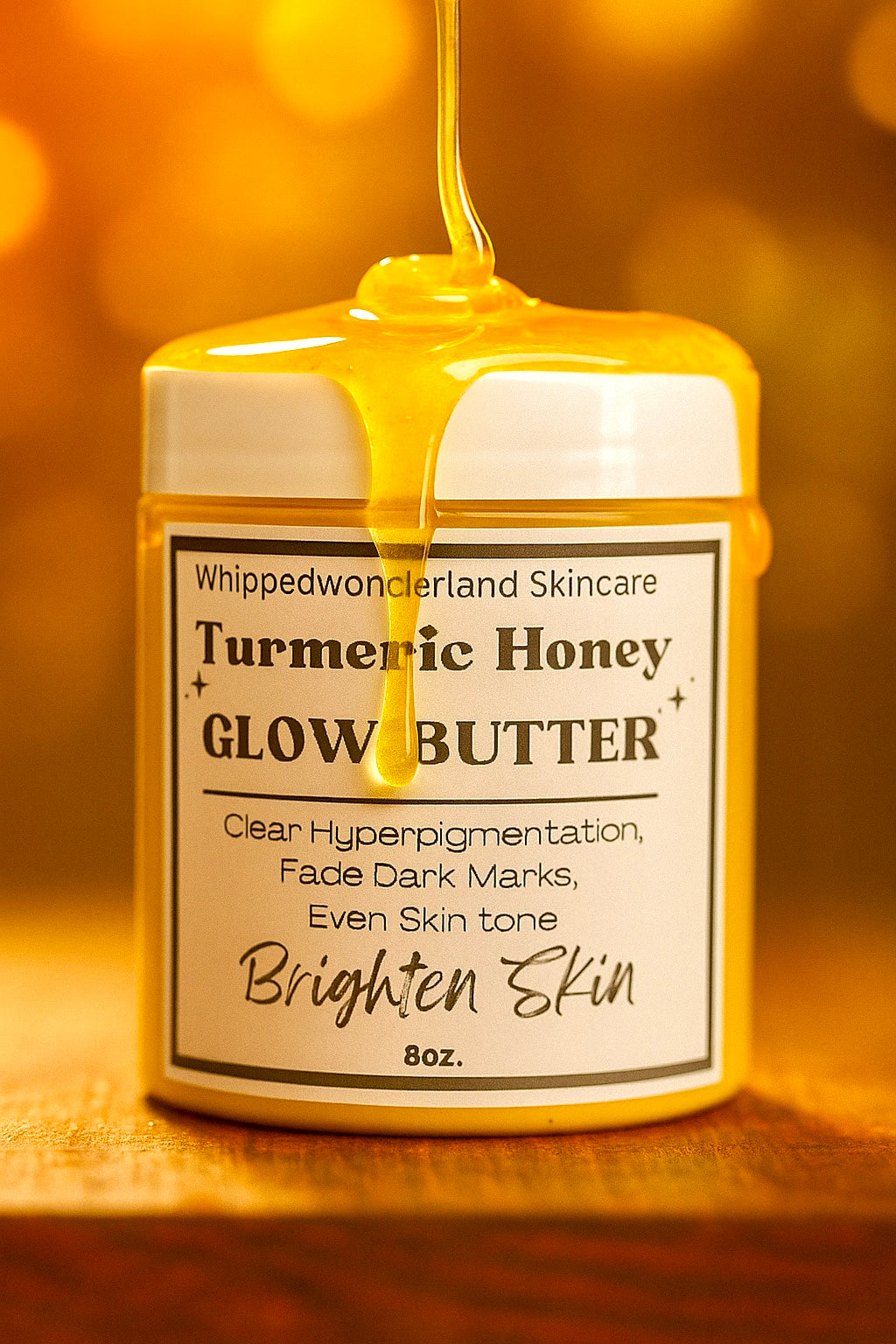 Turmeric Honey Body Butter-Turmeric & Honey Whipped Body Butter – Glow Boosting moisturizer for Clear, Smooth Skin