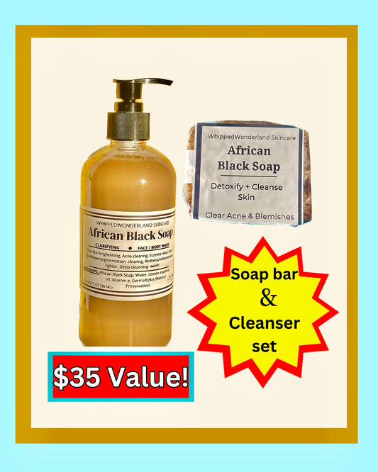 African Black Soap set