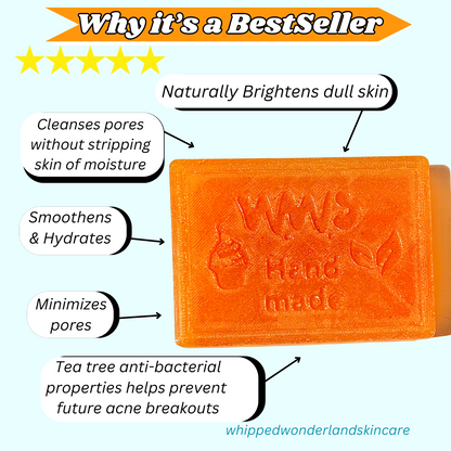 Hello Clear Skin - Turmeric Face soap bar; Hyperpigmentation, Acne, Scarring, Uneven Skin Clearing Soap