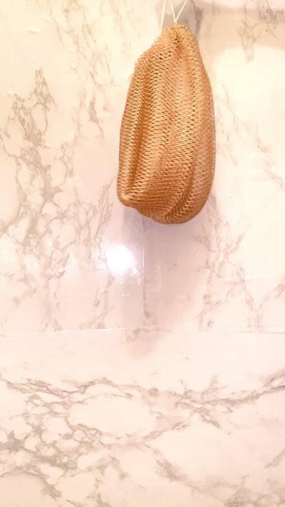 AfricanNet Sponge- Scrubber Bath Loofah Exfoliating Net Sponge for Shower, lathering net sponge